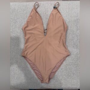 Forever 21 Nude/Tan One-Piece Swimsuit